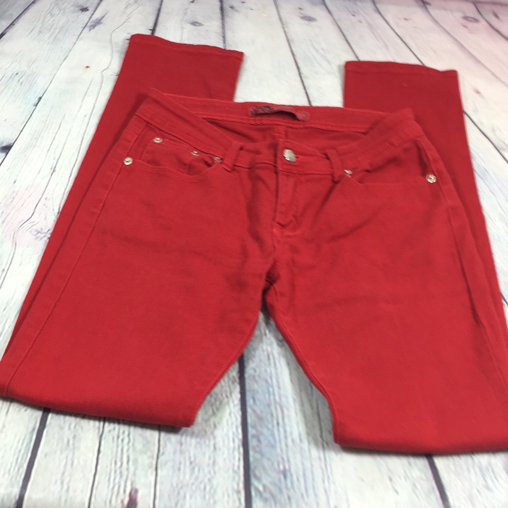 U-51 Red Skinny Jeans Size 5/6